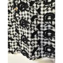 Pilcro  Anthropologie Women's Size Small Embroidered Button Up Blouse Black White Photo 5