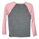 Roots  Shirt Womens Small Gray Pink Raglan Baseball Tee Sporty Casual Versatile Photo 1