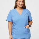 FIGS  Casma Three-Pocket Scrub Top in Ceil Blue Size XXS Photo 0