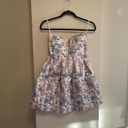 Sans Souci  Floral Bandage Strapless Party Dress Size Small Photo 6