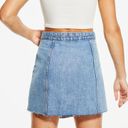 Aeropostale High Rise Wrap Denim Mini Skirt Photo 1