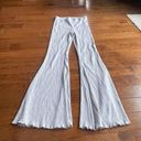 Aerie Gray Ripped Flare Pants Photo 0