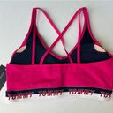 Tommy Hilfiger Nwt  sport magenta strappy cross back  sport bra size small Photo 3