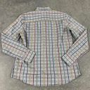 Diane Von Furstenberg  Grid Long Sleeve Button Up Shirt Photo 3