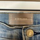 Everlane  Straight Leg Jeans Women's SZ 29 Blue Denim Mid Rise Frayed Hem Cropped Photo 7