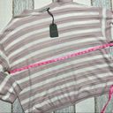 ALLSAINTS  Cassia Baby Pink Striped Slouchy Sweater Women’s Large Photo 8