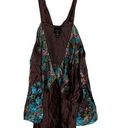 Tracy Reese Plenty By  Anthroplogie Womens Top Size 4 Brown Multi Floral Silk Photo 0