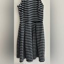 Soprano Black and White Striped Fit & Flare Dress, Halter Dress, Size XS Photo 2