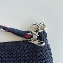 The Sak  Crossbody Blue Crochet Woven Sling Bag Photo 4