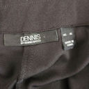 Dennis Basso  Luxe Crepe Straight Leg Pants With Belt Black X-Large NWOT Stretch Photo 4