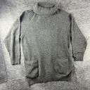 Rafaella Gray 70% Lambswool 20% Angora Rabbit Blend Sweater Long Sleeve Cowl Turtleneck Photo 0