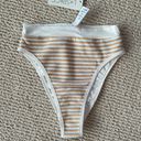 l*space Orange and Blue Stripe Bikini Set NWT Photo 7