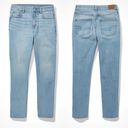 American Eagle  Strigid Mom Jean High Rise Stretch Blue Breeze Size 6 Photo 2