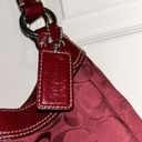 Coach  Soho Signature Large Hobo Bag Crimson Red Photo 5