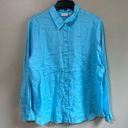 kim rogers  blue button Down L Photo 0