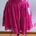 Unique Vintage Adjustable Strap Pink Eyelet Summer Swing Dress-Size XS-NWT Photo 5