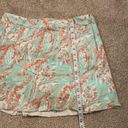 Lady Hagen  golf Skort w/ attached shorts, mint green orange print, women’s sz 10 Photo 8