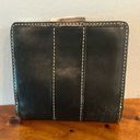 Coach A very sweet Rare Black leather Vintage  Kisslock Clutch Wallet Photo 2