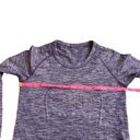 Lululemon  Swiftly Tech Long Sleeve Crew Size 4 Space Dye Heathered Purple Fog Photo 6