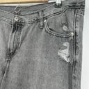 Gap  Low Stride Wide Leg Jeans Baggy Gray Wash Ripped Mid Rise Size 12 / 31L Long Photo 3