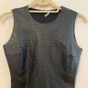 Commando  Faux Leather Bodysuit Black Croc Reptile Sleeveless Size Small Edgy Photo 5