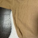 Tan Cable Knit Button Down Cardigan Sweater Size M Photo 3