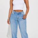 FashioNova No Promises Straight Leg Jeans - Medium Wash Photo 0