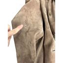 Bernardo  Brown Washable Leather Button Front Shirt Jacket Shacket Womens X-Large Photo 6