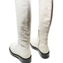 Marc Fisher LTD Leather Phidias Lugsole Tall Knee-High Boots Ivory Size 8.5 Photo 5