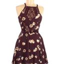 Kendall + Kylie  Maroon Floral Dress Photo 1