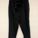 Nicole Miller  Black Tie Front Trousers Photo 0