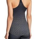 Satva  Kama Cami Yoga Ombré Tank Top Printed Criss Cross Built in Bra Black M Photo 11