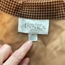 Houndstooth Casual Corner Vintage Jacket Blazer Shacket Petite 8 brown tan  plaid Photo 3