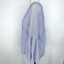 BeachLunchLounge  Lilyana Blue Stripe Bell Sleeve lightweight Top Size XS New Photo 1