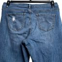 Lane Bryant  SZ 18 Boyfriend Jeans Distressed Stretch Pockets Zip-Fly Whiskered Photo 3