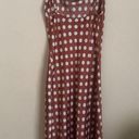 Paper Heart  Spaghetti Strap Copper Dot Satin slip dress Front side slit size M Photo 9