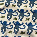 Roller Rabbit  Blue Monkey Pima Cotton Pajama Top Sz S Photo 2