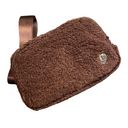 Lululemon  Everywhere Fleece Belt Bag 1L Unisex Brown Detachable Strap NWT Photo 0