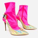 Christian Louboutin  Jessie Booty Joli Patent Iridescent Neon Sock Boots EU 39.5 Photo 13