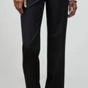 Lafayette 148  New York Menswear Black Stretch Wool Straight Leg Pants Size 6 Photo 1