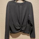 Lululemon  Tuck & Gather Pullover Sweatshirt Heathered Mod Black Size 8,10? Photo 5