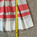 Ralph Lauren Sleeveless Stripe Dress Coral Beige White A-Line Pleated 10P Photo 3