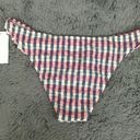 Topshop Pink White Grey Checkered Gingham Ruffle Hip Bikini Bottoms NEW Photo 4