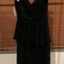 Badgley Mischka  Velvet Peplum Cocktail Dress Photo 4