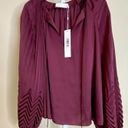 Mulberry Jonathan Simkhai NWT Wanda Pleated Detail Top in  Size 0 Photo 5