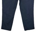 Lafayette 148 NY Size 12 Lexington Ankle Pants Side Zip Cropped Navy Blue Office Photo 2