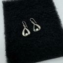 The Moon 925 Silver Dangle Pearl Earrings Minimalist Modern Handmade in Mexico Photo 4