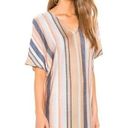 PilyQ  Maggie Metallic Stripe Cover Up Fringe Revolve Swim XS/S Photo 5