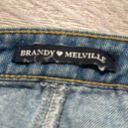 Brandy Melville  Blue Buttoned Denim Jean Skirt Photo 2