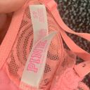 PINK - Victoria's Secret Victoria’s Secret PINK lace push-up bralette hot pink, Small Photo 1